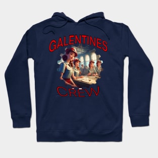 Galentines crew cartoon style submariners Hoodie